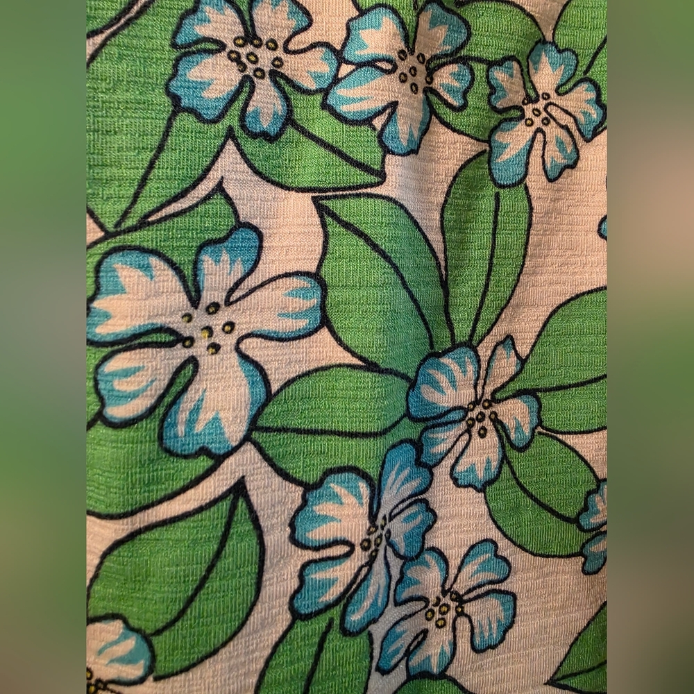 NWT TALBOTS Floral Quarter-Zip Pullover Top - Green Floral SZ 2XL - Picture 10 of 10